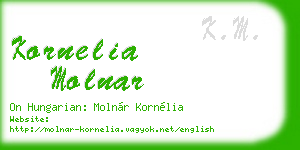 kornelia molnar business card