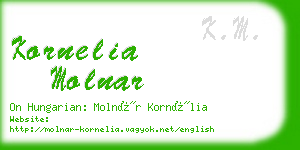 kornelia molnar business card